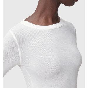 AllSaints Bec Long Sleeve Slim Ramskull T-Shirt